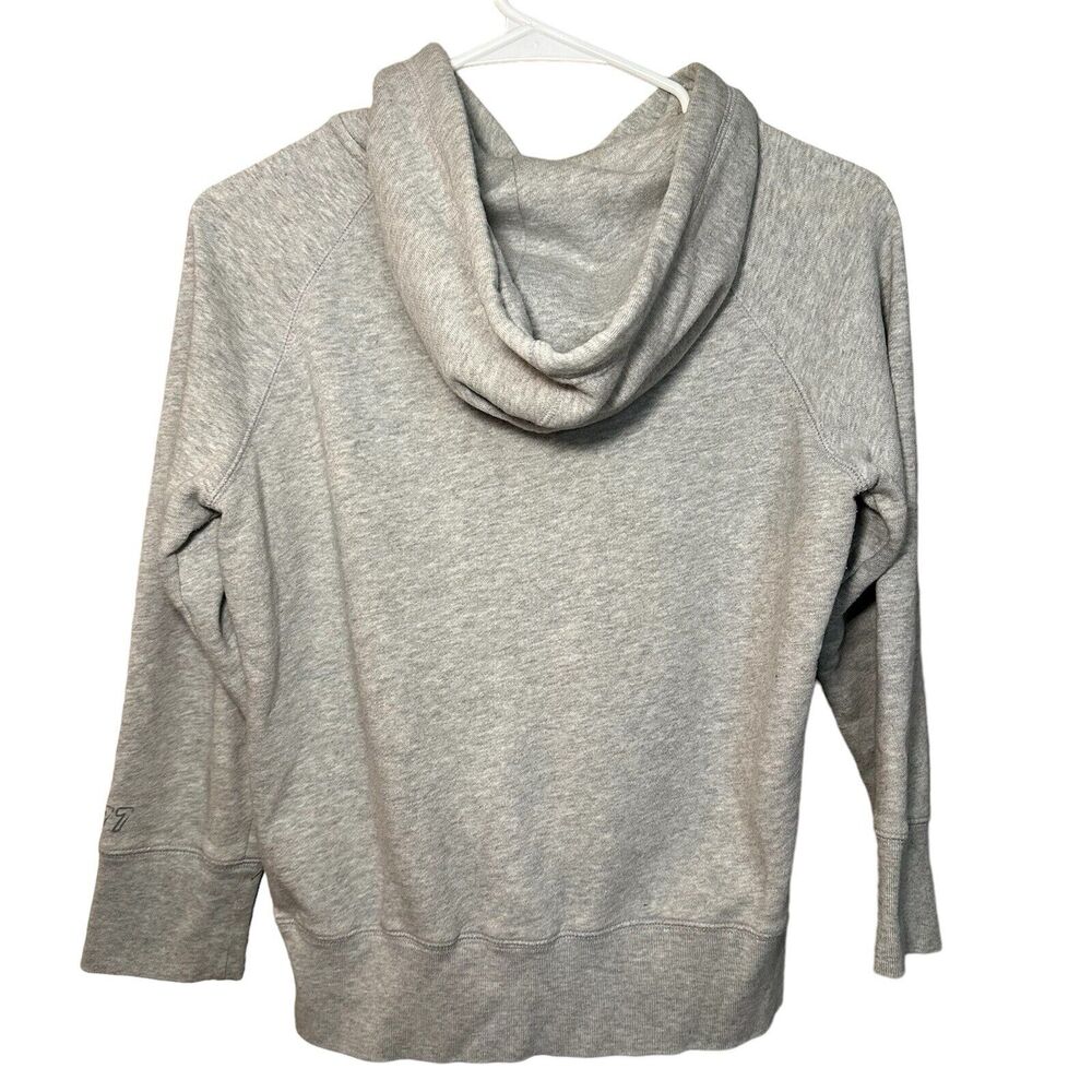 American Eagle Hoodie Women Size M Gray Pullover Preppy Academia AEO Est 77 Y2K - Picture 5 of 14
